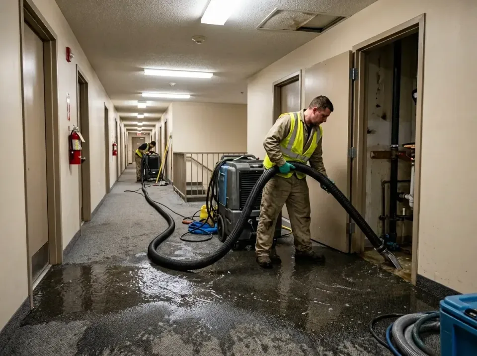 multi-unit-apartment-hallway-f-005 — frequently asked questions, Emergency Burst Pipe Water Extraction & Removal in Doravill…